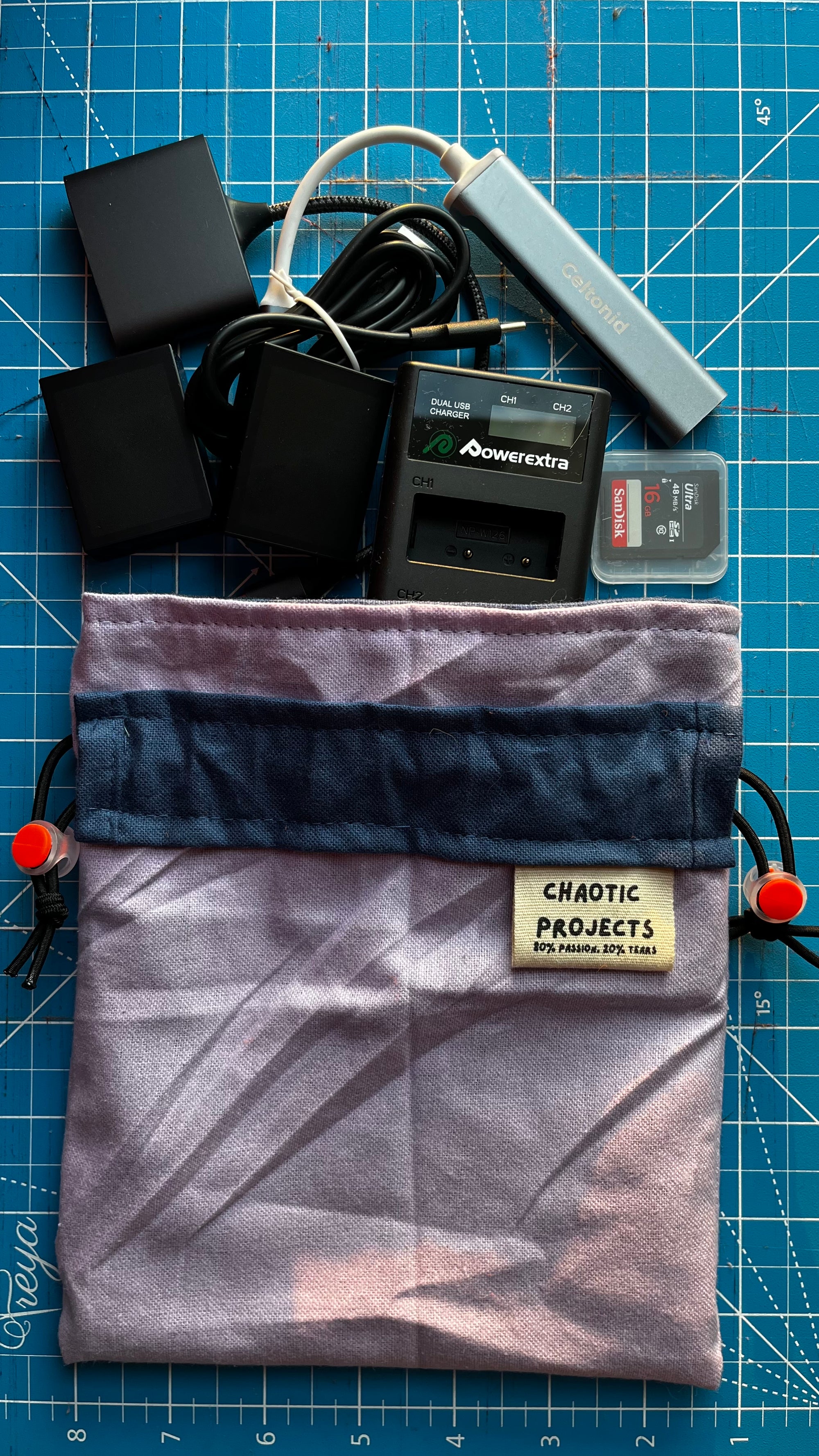 Rectangular Drawstring Pouch