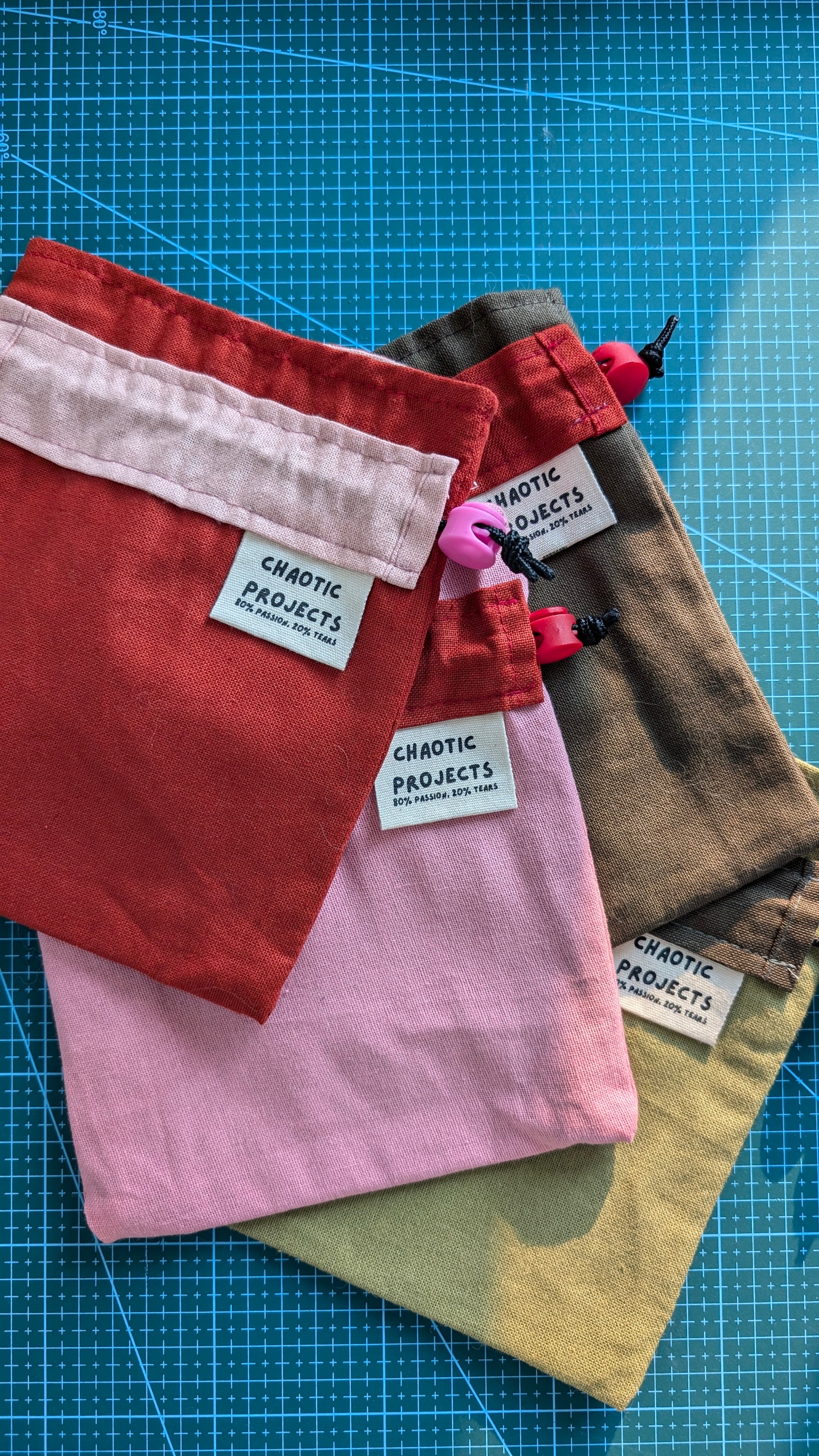 Rectangular Drawstring Pouch