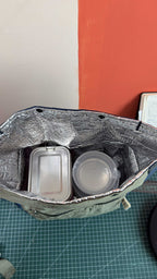 Colorblock Insulated Lunch Bag