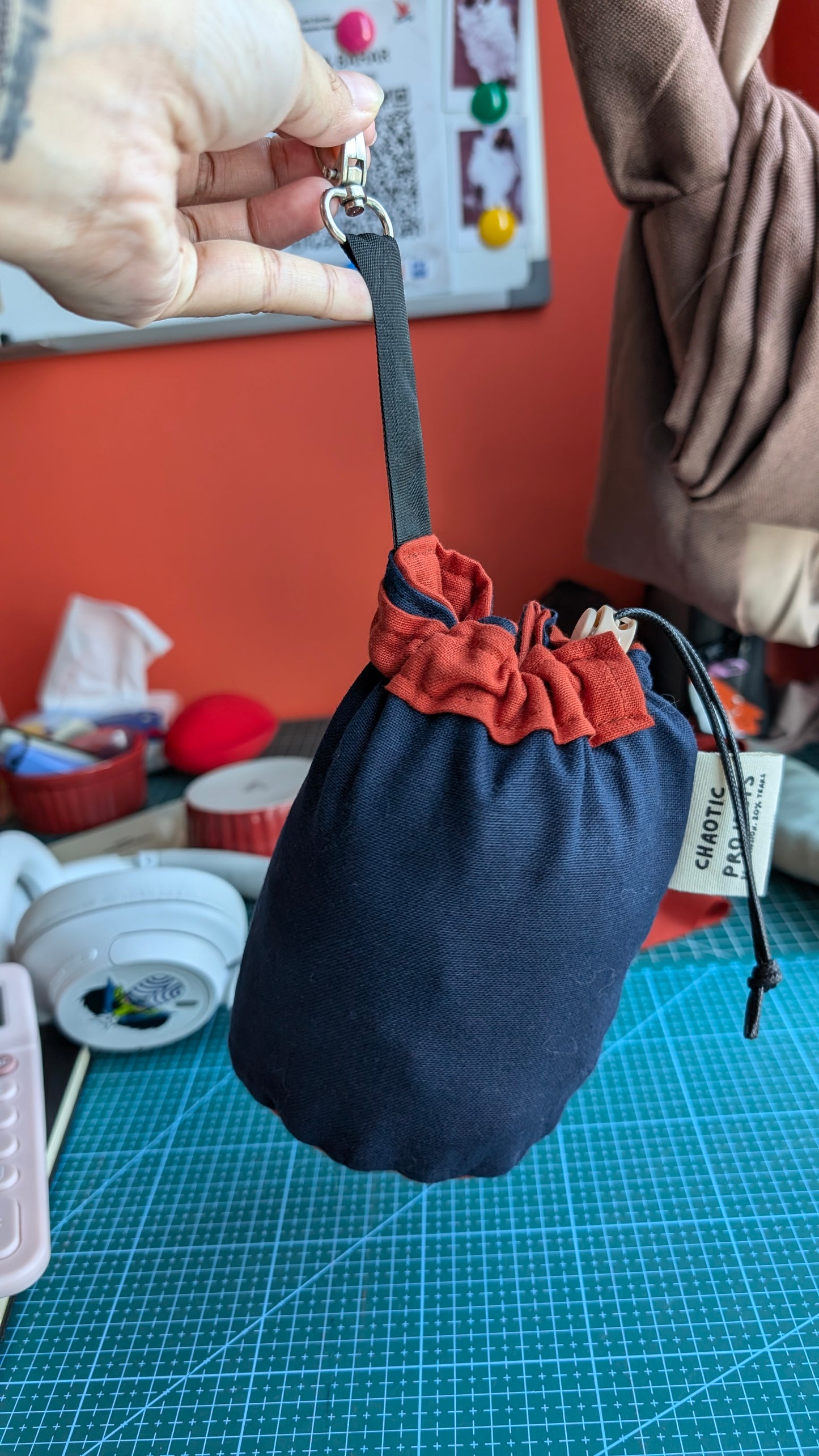 Rounded Drawstring Pouch